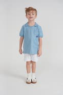 FYI Boys Star Embroidered Trim T-Shirt