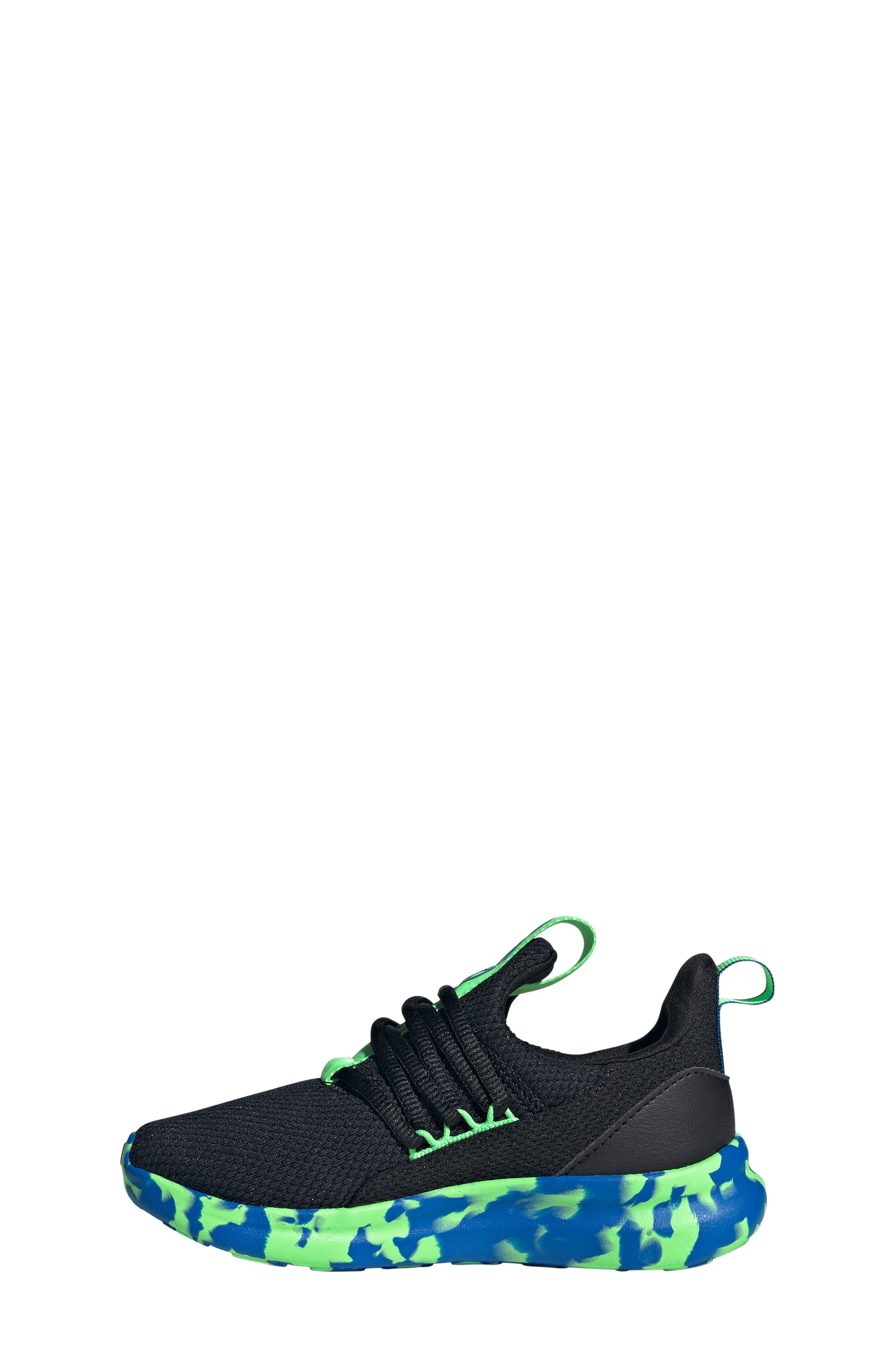 Kids' Lite Racer Adapt 7.0 Slip-On Sneaker, Alternate, color, BLACK/ LIME / BRIGHT ROYAL