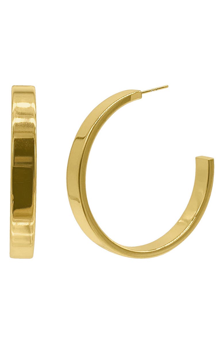 Adornia Set of 3 Assorted Hoop Earrings, Alternate, color, Gold