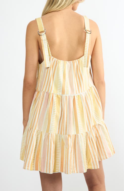 Viens Avec Moi Linen Blend Babydoll Mini Sundress