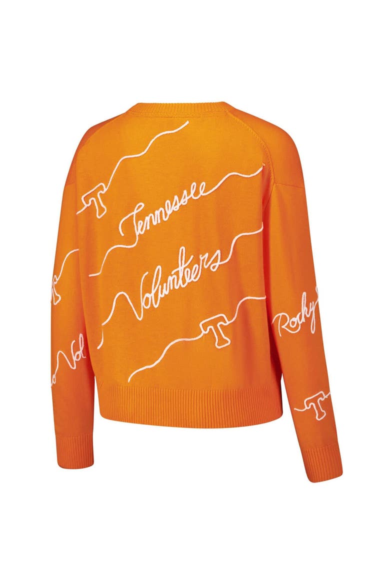 Women's Tennessee Orange Tennessee Volunteers Love Note Embroidered Sweater, Alternate, color, Tennessee Orange