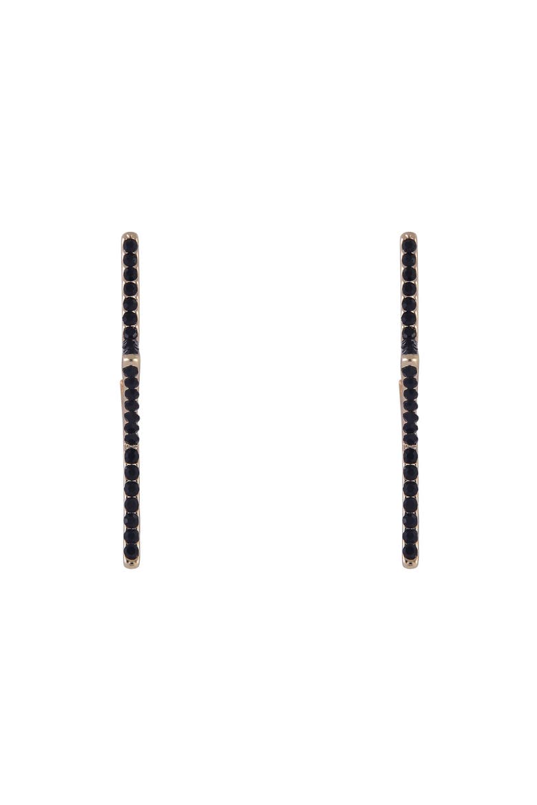 Class of 2026 Star Hoop Earrings, Main, color, Black