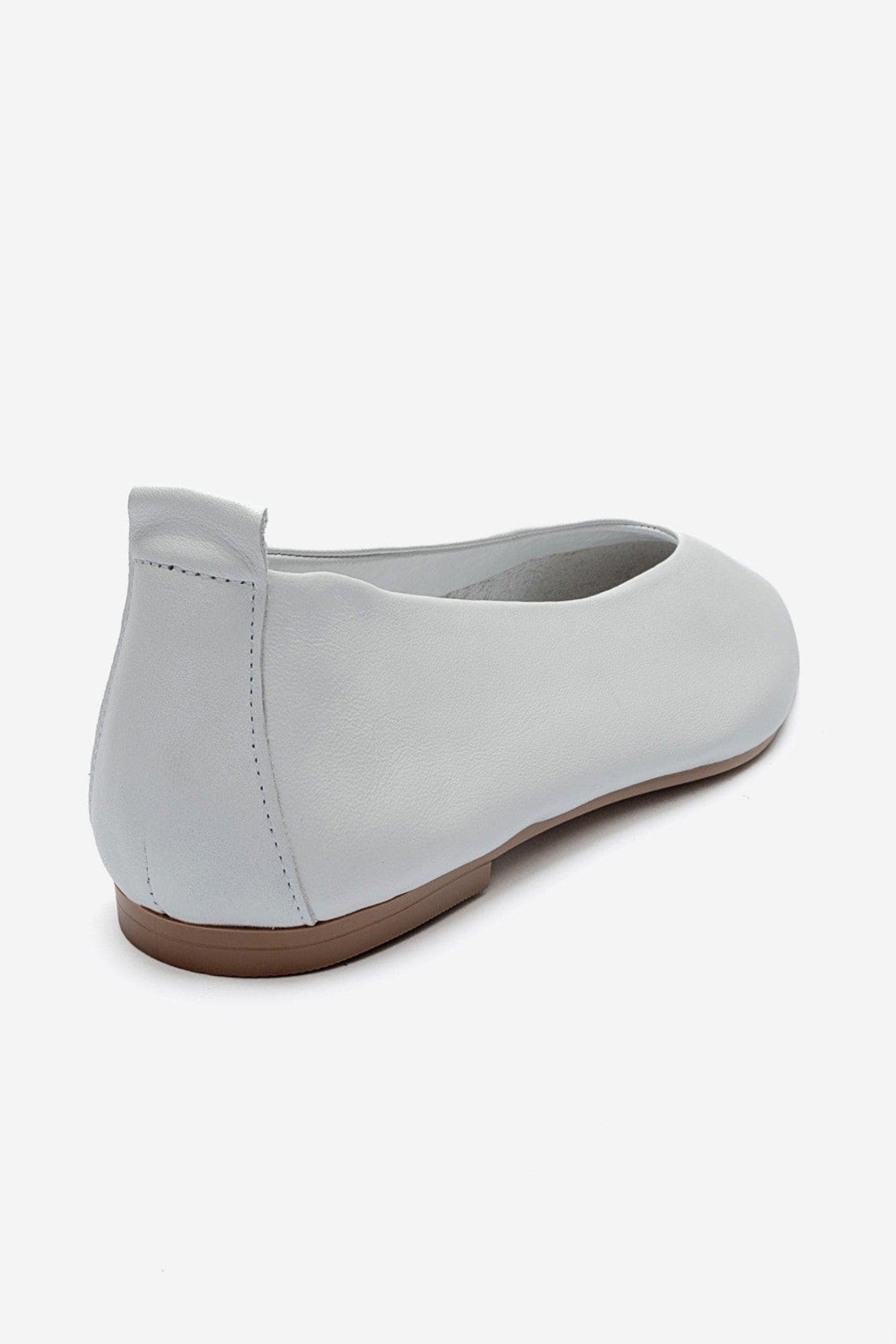 Jenas Leather Ballet Flat, Alternate, color, White