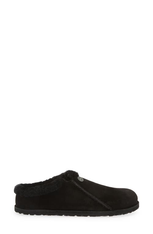 Birkenstock Zermatt Genuine Shearling Slipper In Black