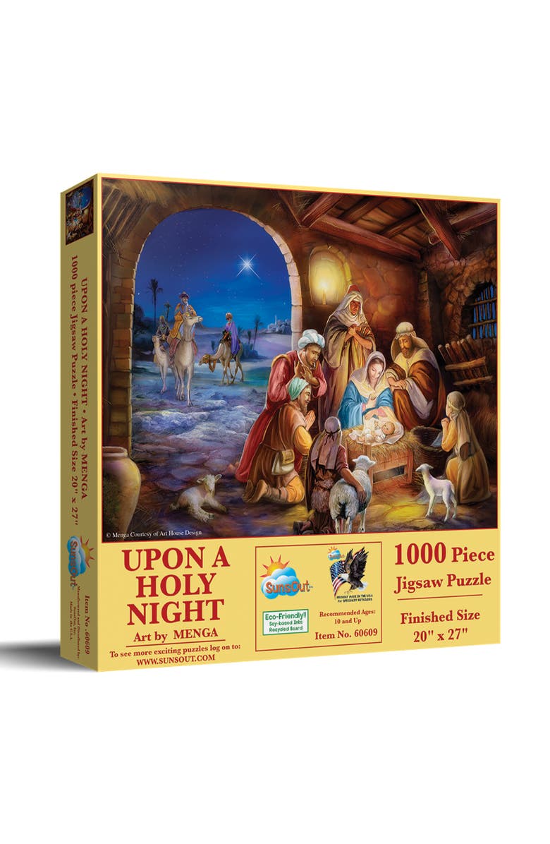 Sunsout Upon A Holy Night 1000 piece Jigsaw Puzzle for Adults, Main, color, Multicolor
