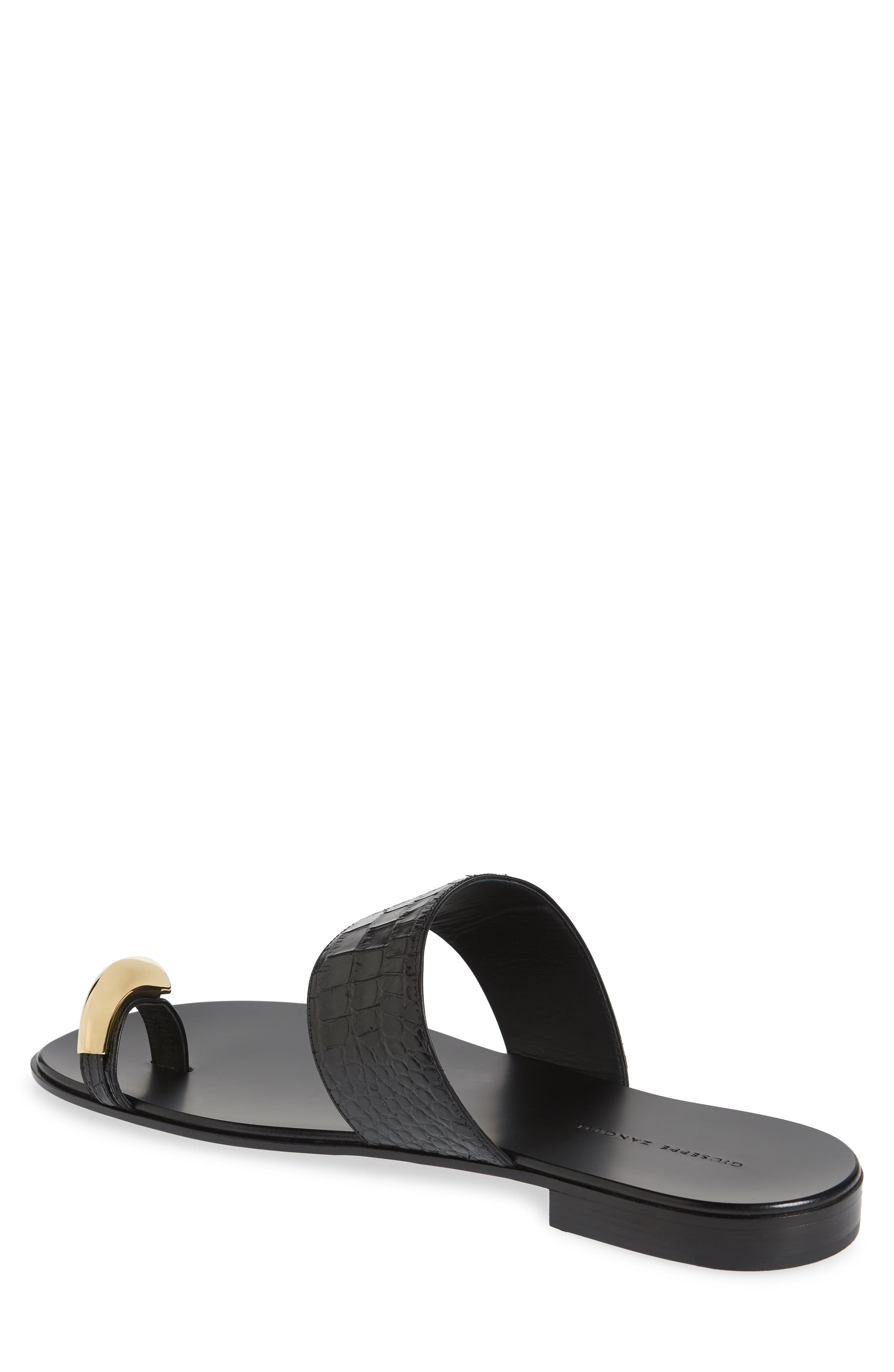 Giuseppe Zanotti Toe Loop Slide Sandal, Alternate, color, 