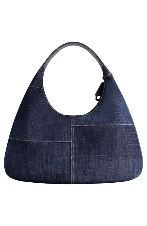 Uspa Accessories Retro Logo Denim Hobo Bag