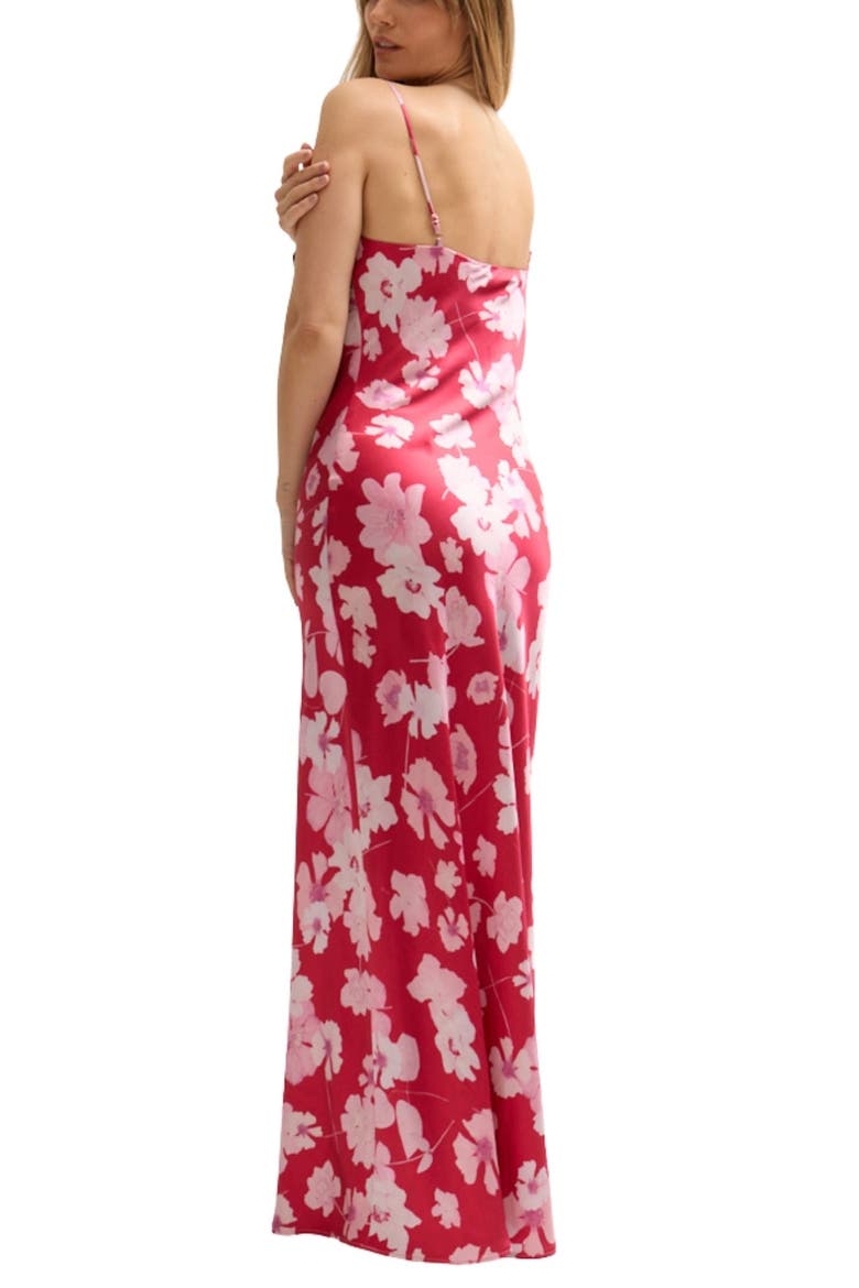 Roxy Spaghetti Strap Maxi Dress, Alternate, color, Red