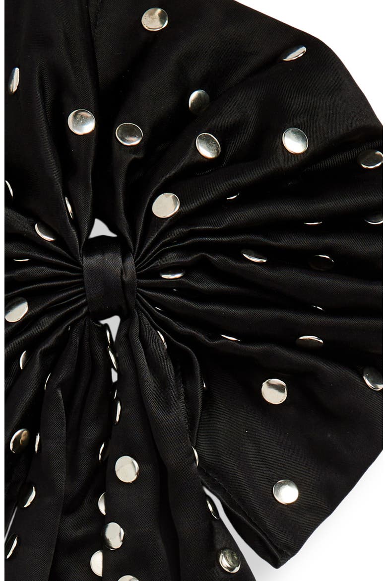 Bandit Rosette Barrette, Alternate, color, BLACK