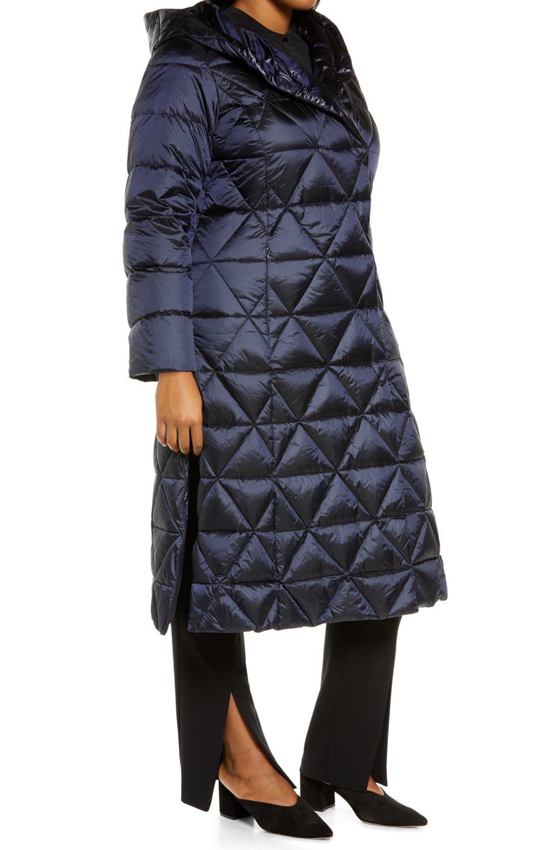 Marina Rinaldi Paniere Water Repellent Quilted Down Coat, Alternate, color,