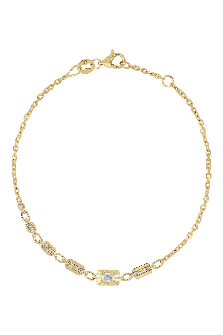Varda Diamond Line Chain Bracelet, Main, color, 18K YELLOW GOLD