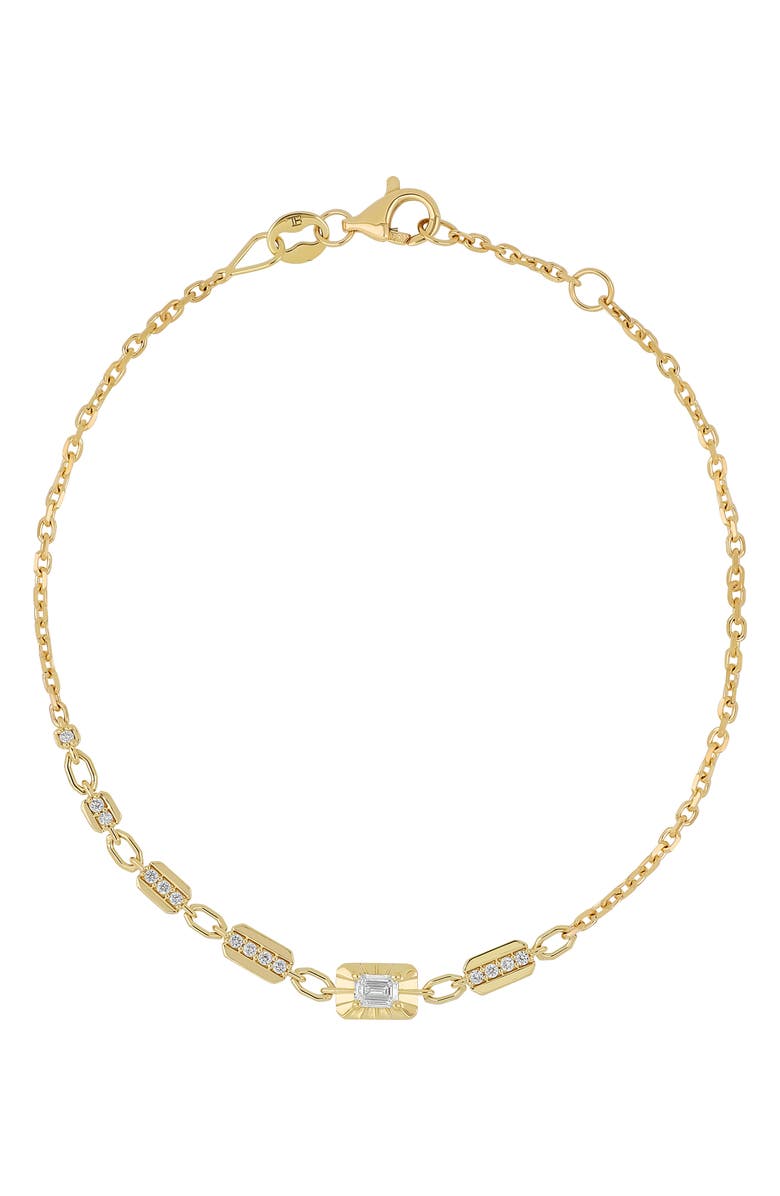Bony Levy Varda Diamond Line Chain Bracelet, Main, color, 18K Yellow Gold