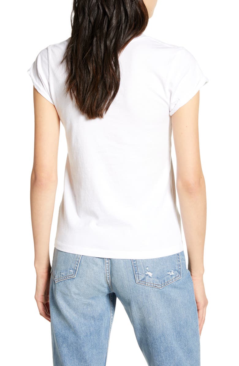 Recycled Karma Crystal Embellished Blondie Hot Fix Tee, Alternate, color,