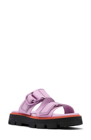 Sorel Rein Cb Platform Slide Sandal In Purple