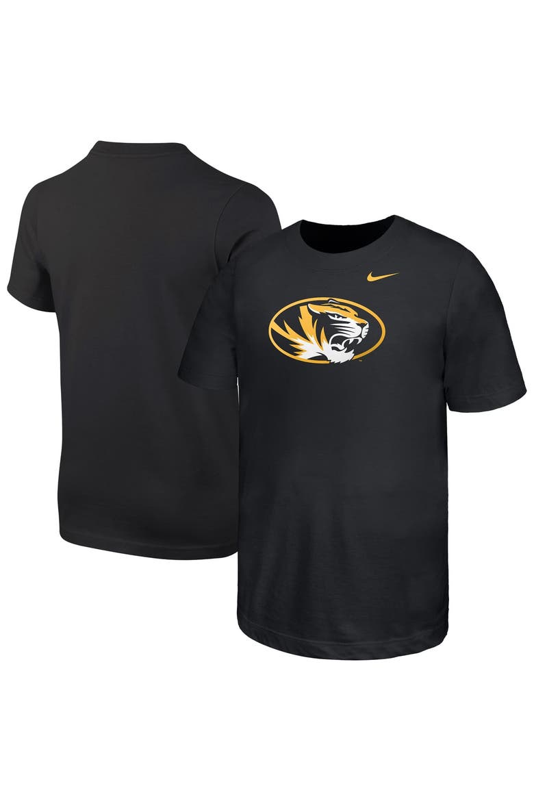 Youth Nike Black Missouri Tigers Logo T-Shirt, Main, color, Black