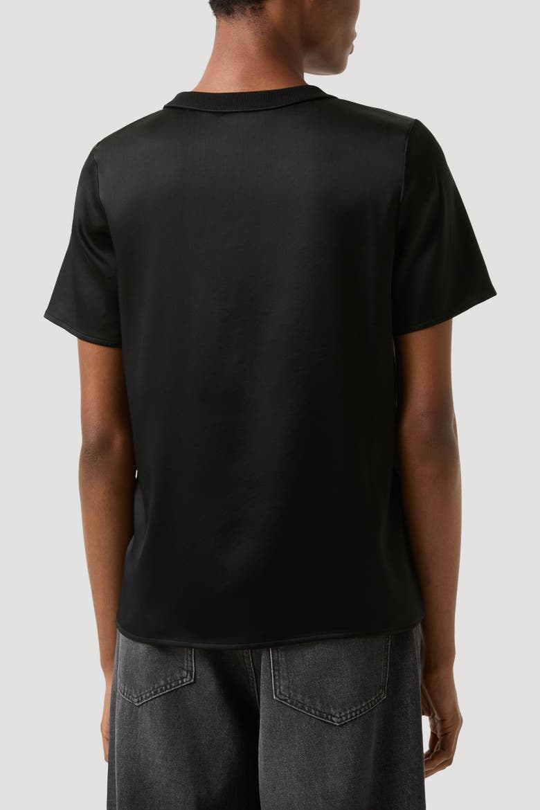 Satin Shirt Dylan, Alternate, color, Black
