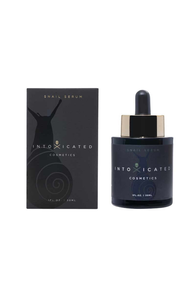 Intoxicated Cosmetics Snail Serum + Mini Snail Serum | Full Size 1 fl oz/ 30 ml & Travel Size 0.17oz/5ml |Hydrating & Anti-Aging Skincare Treatment with Vegan Snail Venom Peptide & Vegan Snail Mucin, Alternate, color, NO COLOR