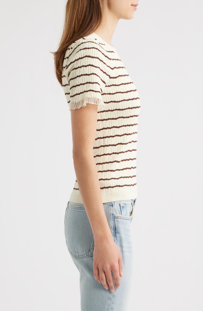 rag & bone Chiara Crewneck Rib Sweater, Alternate, color, Ivory