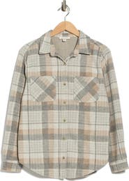 beachlunchlounge Plaid Jacquard Knit Shacket