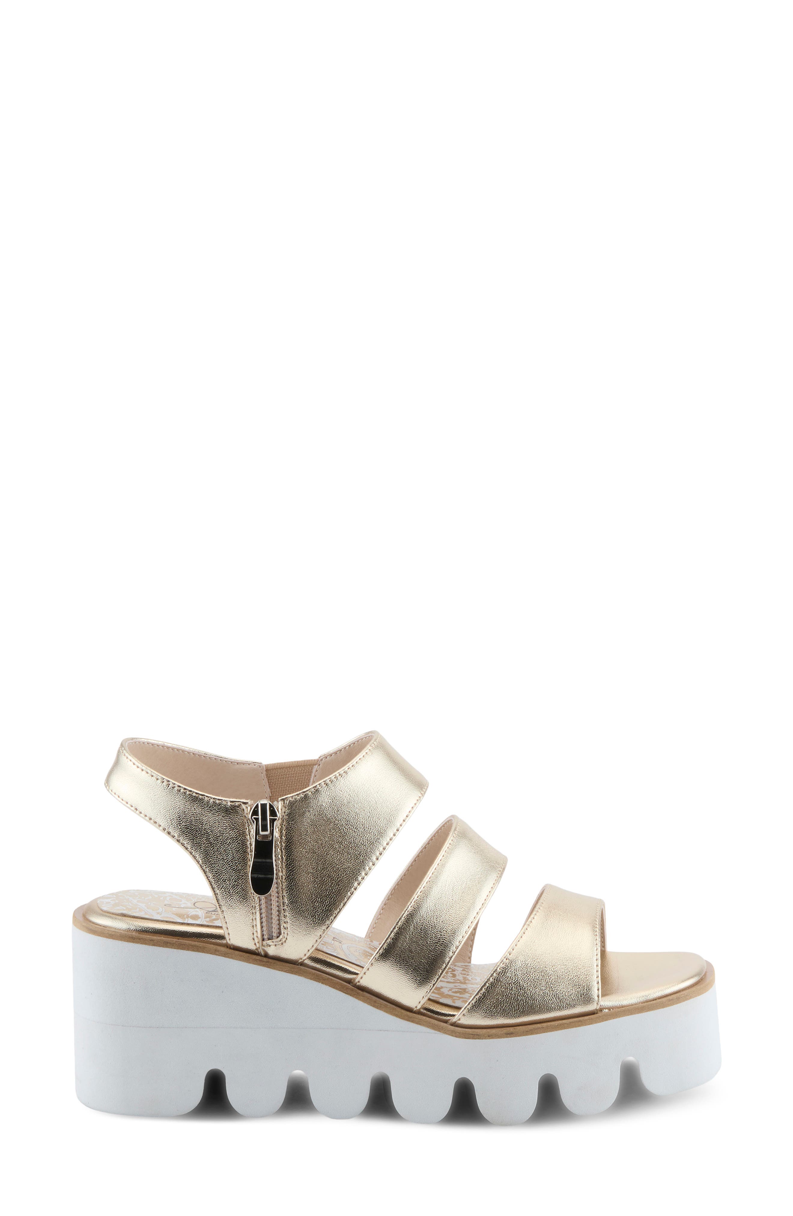 AZURA BY SPRING STEP Corrigate Platform Sandal, Alternate, color, 