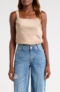 ASTR the Label Textured Satin Tank
