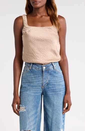 ASTR the Label Textured Satin Tank