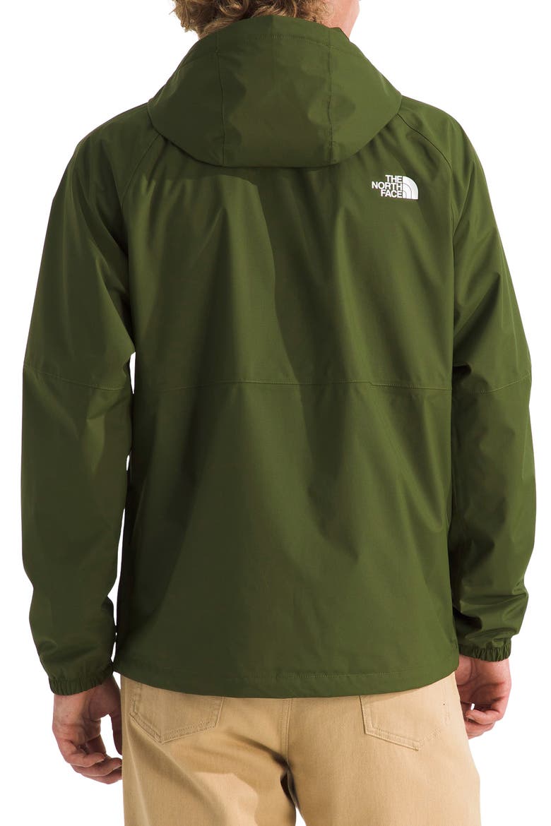 Antora Waterproof Rain Hoodie, Alternate, color, WOODLAND GREEN