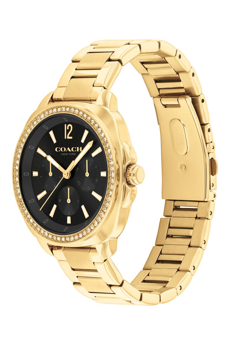 Kitt Bracelet Watch, 38mm, Alternate, color, BLACK