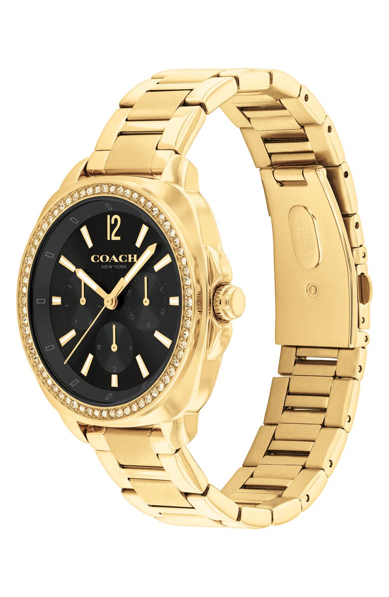 COACH Kitt Bracelet Watch, 38mm, Alternate, color, Black