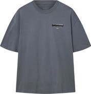 AllSaints Redact Mock Neck Graphic T-Shirt