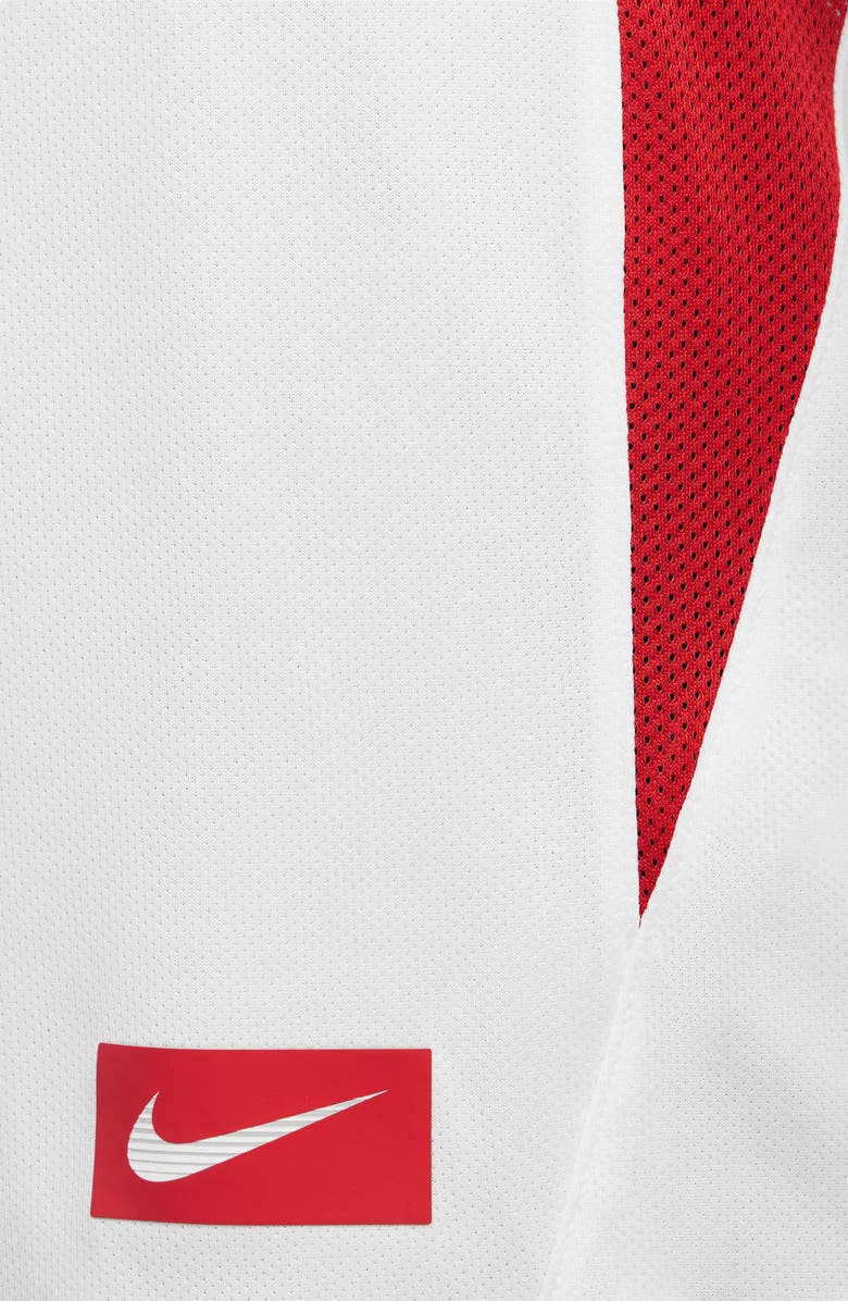 Nike Kids' Dri-FIT Multi Graphic T-Shirt, Alternate, color, White/ University Red