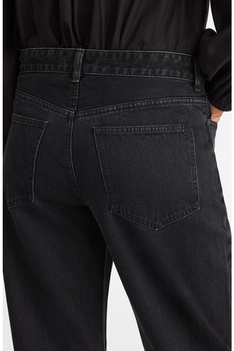 The Darted Barrel Leg Jeans, Alternate, color, WASHED BLACK