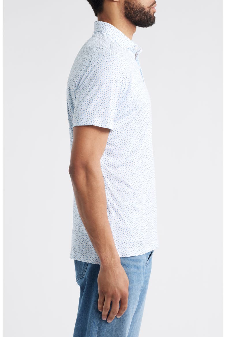 Plumeria Floral Featherweight Performance Polo, Alternate, color, TIDE