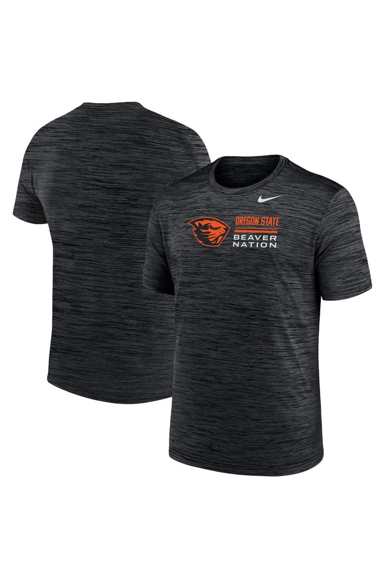 Men's Nike Black Oregon State Beavers Velocity Dri-FIT T-Shirt, Main, color, Black