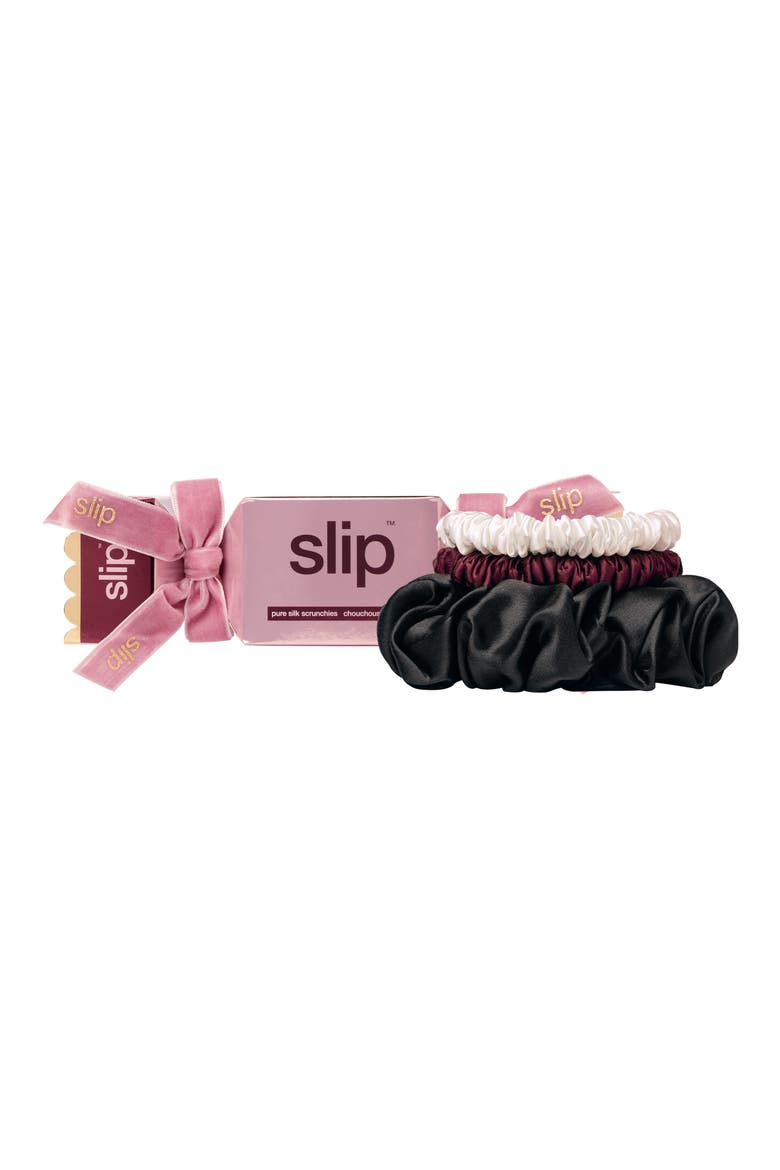 Pure Silk Scrunchie Cracker 3-Piece Set (Nordstrom Exclusive) $34 Value, Main, color, HONEY PIE