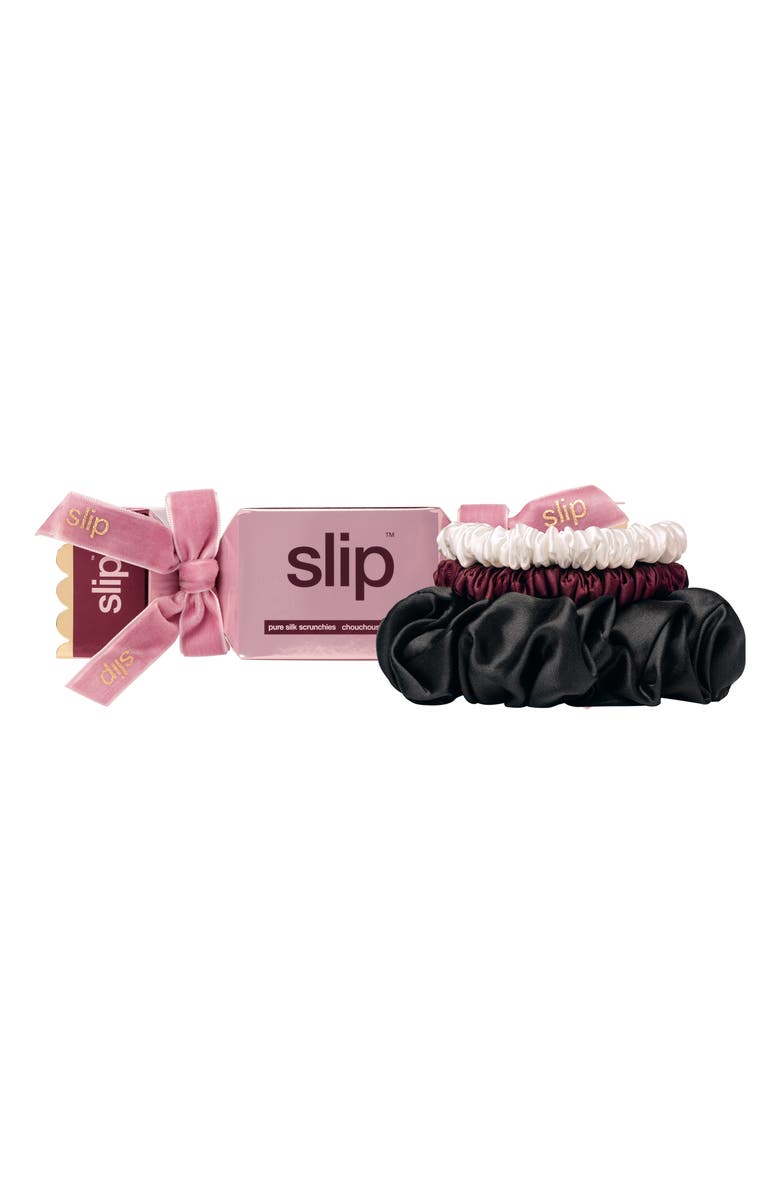 slip Pure Silk Scrunchie Cracker 3-Piece Set (Nordstrom Exclusive) $34 Value, Main, color, Honey Pie