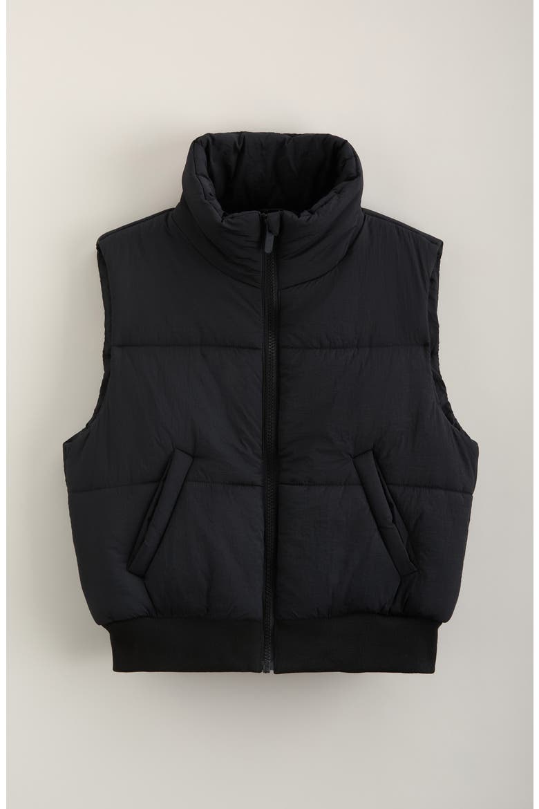 Kids' Layer Up Puffy Vest, Main, color, BLACK