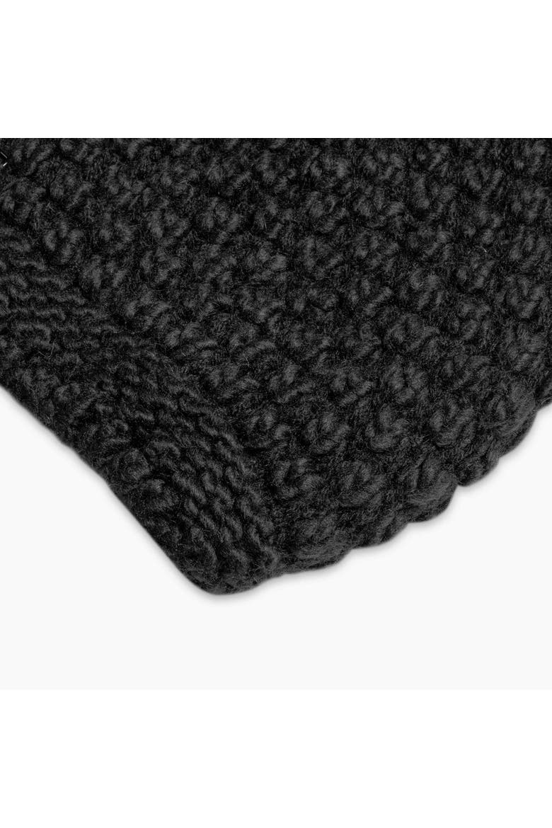 Snowfall Pom Slouch Beanie, Alternate, color, Black