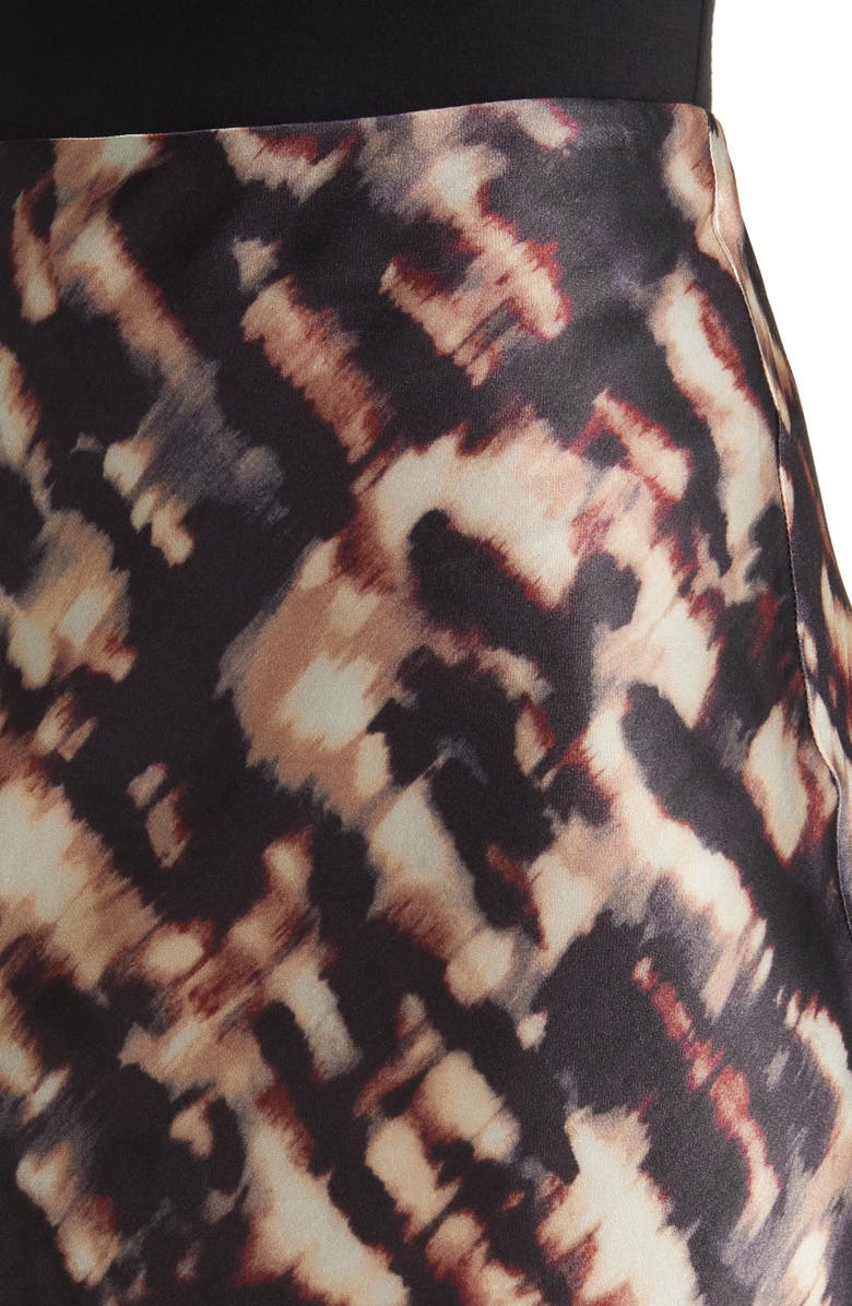Rails Anya Abstract Print Satin Midi Skirt, Alternate, color,