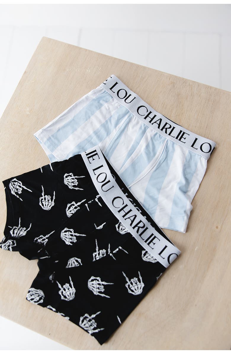 Charlie Lou Baby<sup>®</sup> Toddler's Cotton Candy Clouds Stretchy Boxers, Alternate, color, Blue