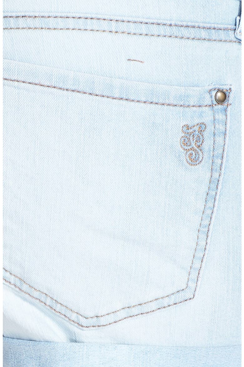 'Forever' Cuff Denim Shorts, Alternate, color, STEEL BLUE/ PENFIELD