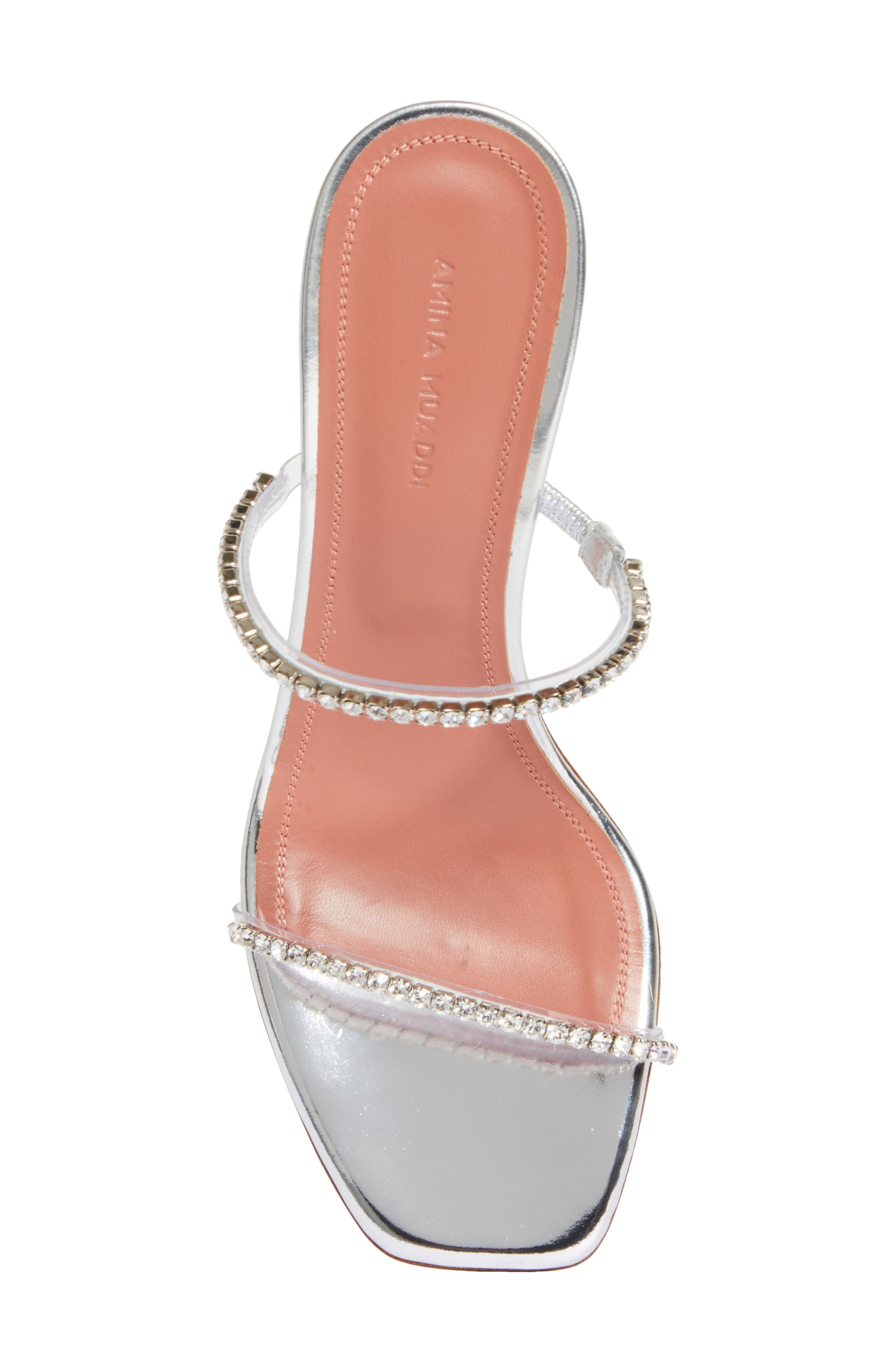 Gilda Crystal Glass Sandal, Alternate, color, PVC TRANSPARENT