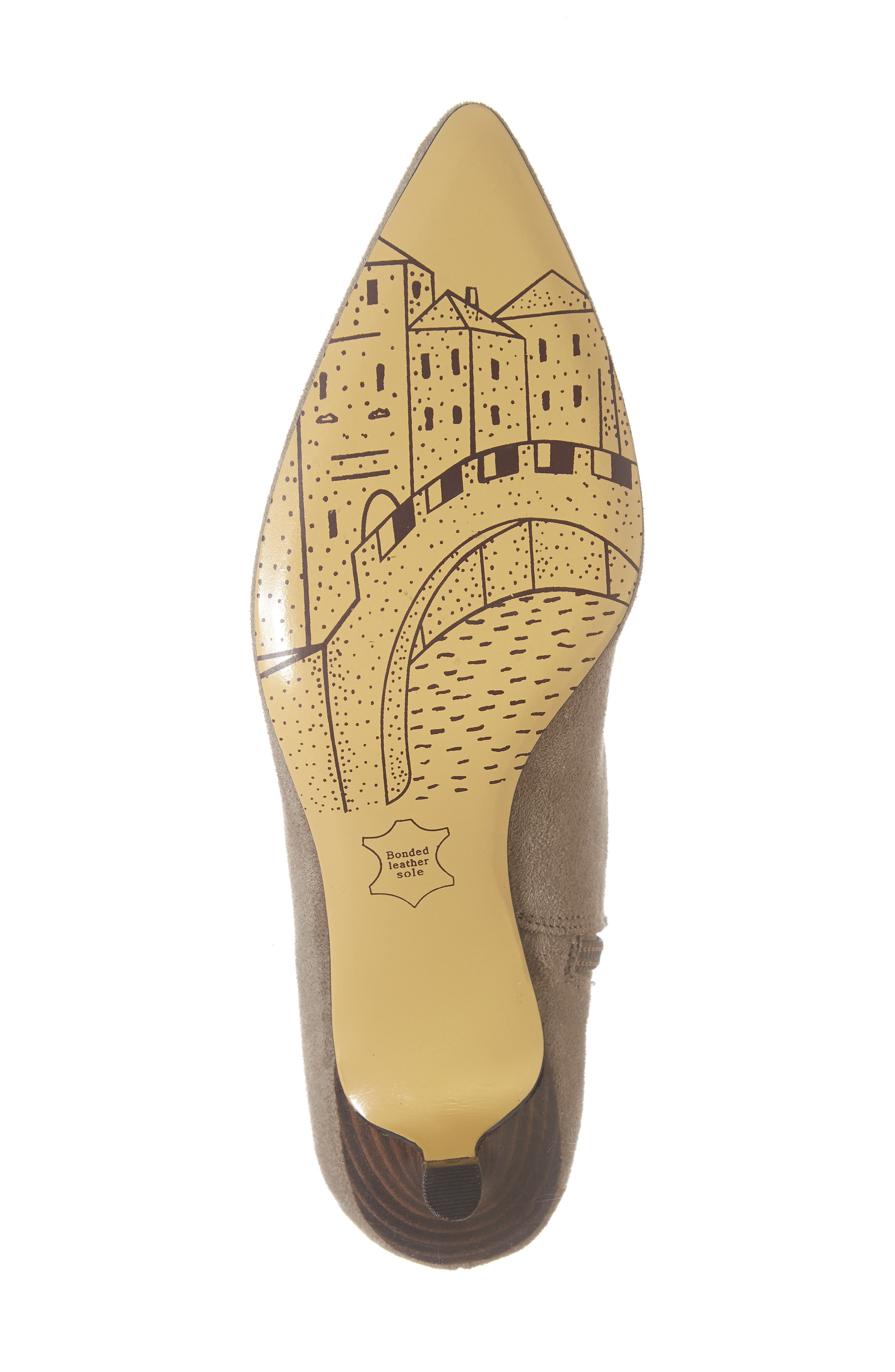 Stephanie II Stretch Bootie, Alternate, color, STONE FAUX SUEDE