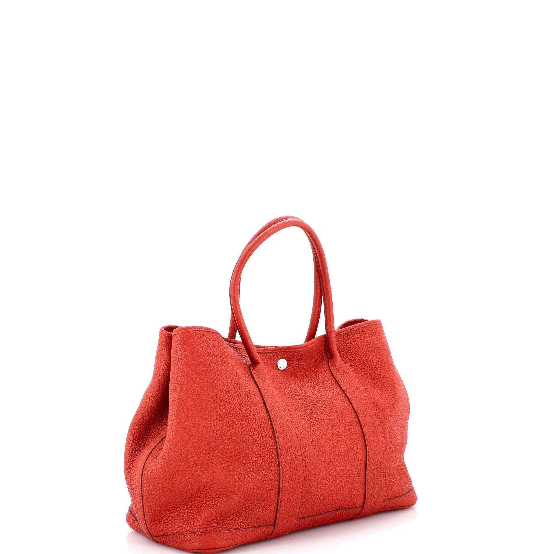 Pre-Owned Hermes Garden Party Tote Leather 36, Alternate, color, Rouge Duchesse