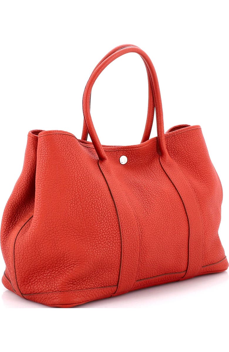 Pre-Owned Hermes Garden Party Tote Leather 36, Alternate, color, Rouge Duchesse