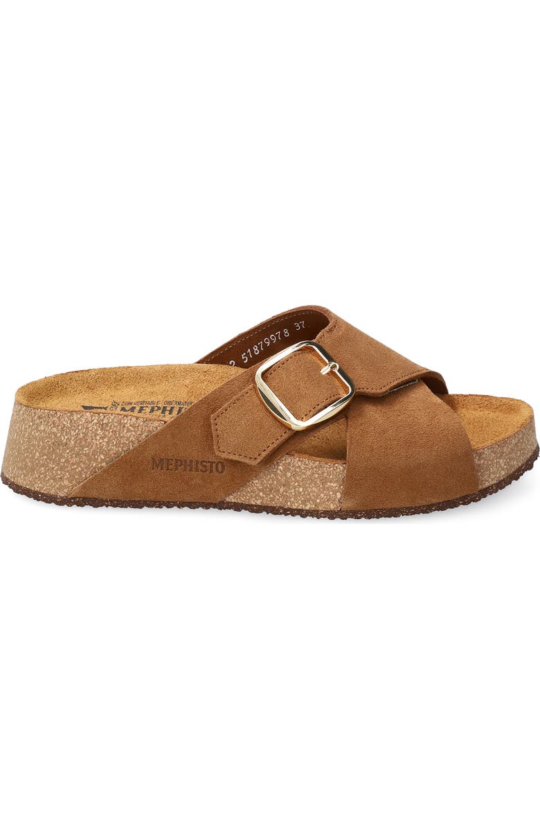 Mephisto Berrie Buckle Strap Slide Sandal, Alternate, color,