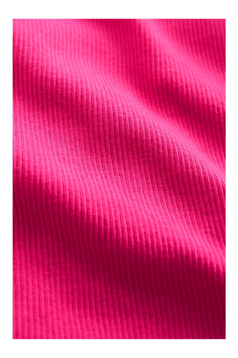 Kids' Rib Lace Trim Tank, Alternate, color, PINK PEONY