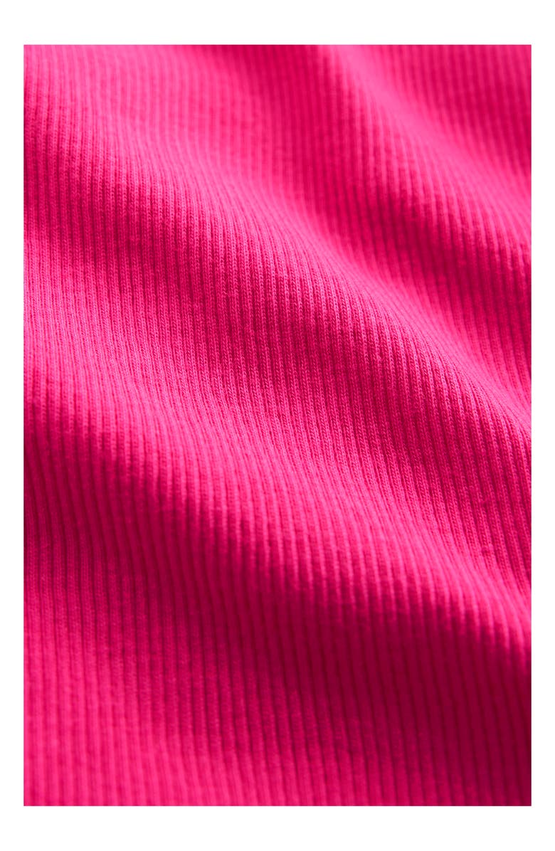 Mini Boden Kids' Rib Lace Trim Tank, Alternate, color, Pink Peony