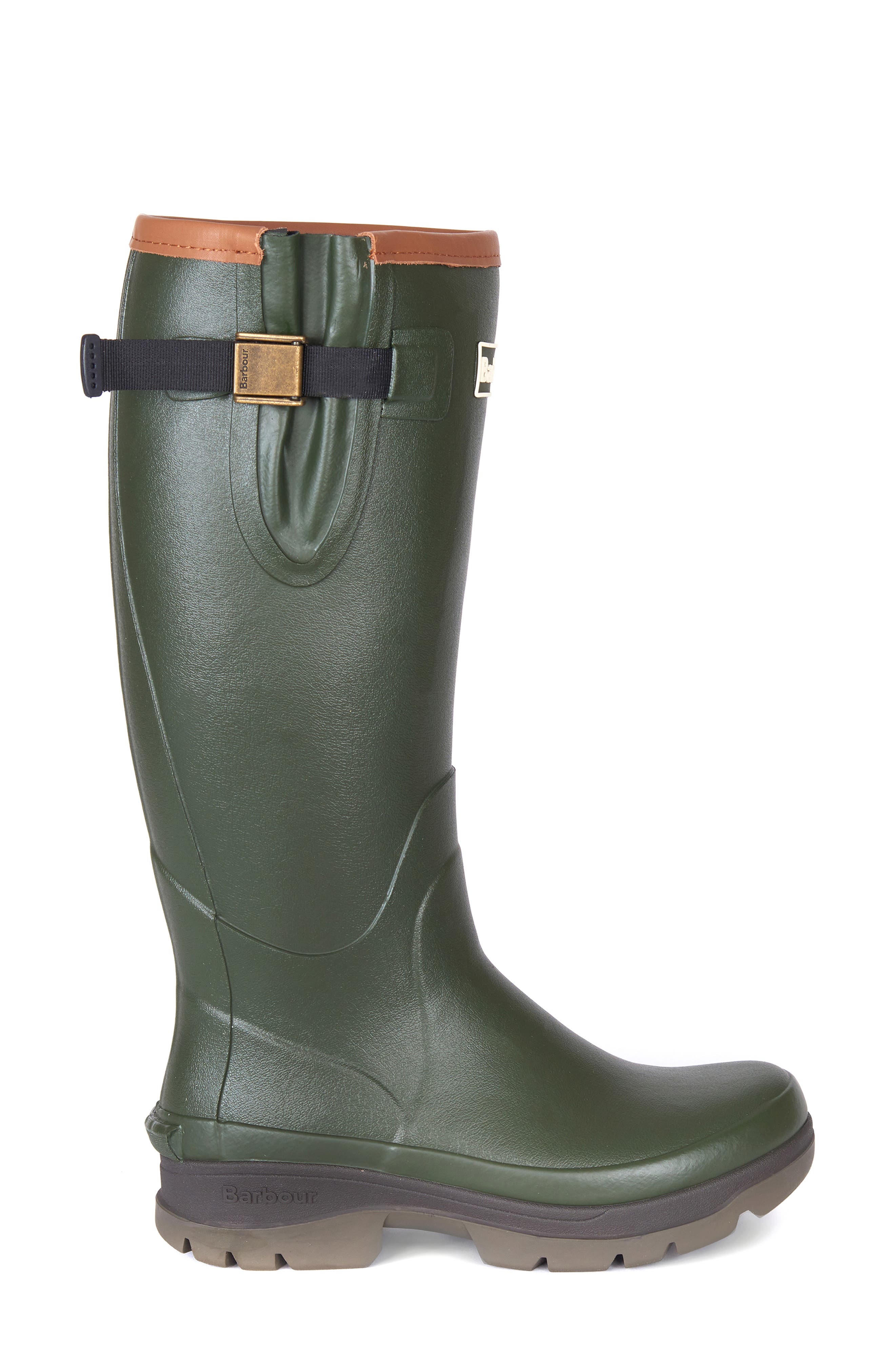 Barbour Tempest Waterproof Rain Boot, Alternate, color, 