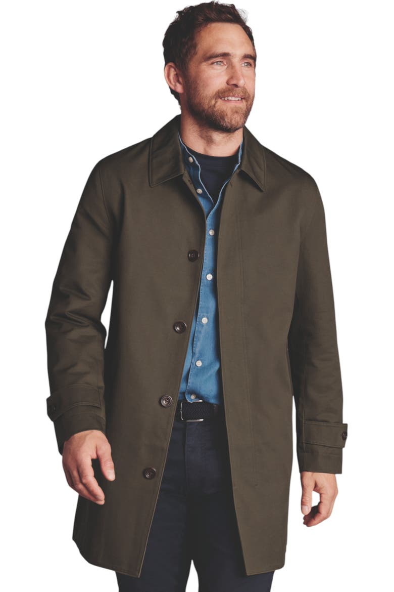 Waterproof Cotton Raincoat, Main, color, Olive Green